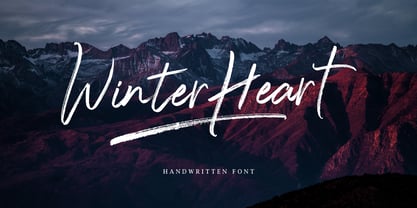Winter Heart Font Poster 1