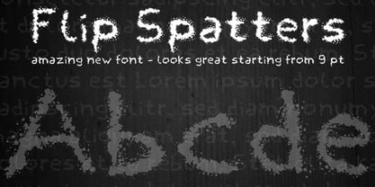 Flip Spatters Font Poster 4