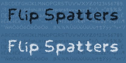 Flip Spatters Font Poster 2