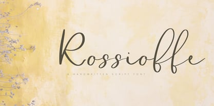 Rossioffe Font Poster 1