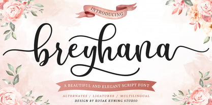 Breyhana Font Poster 1
