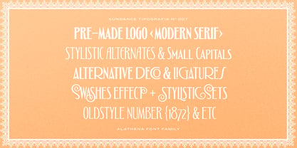 Alathena Font Poster 2