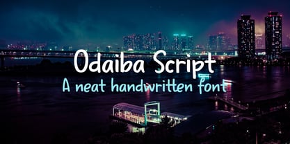Odaiba Script Font Poster 1
