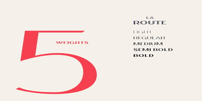 La Route Font Poster 3