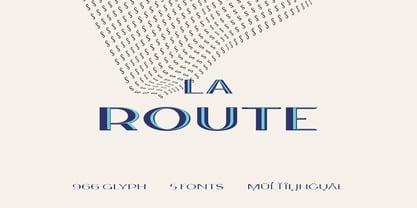 La Route Font Poster 1