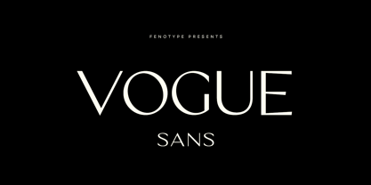 Vogue Sans Police Affiche 1