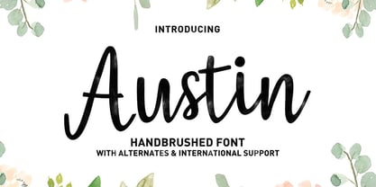 Austin Script Fuente Póster 1