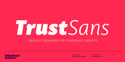 Trust Sans Font Poster 1