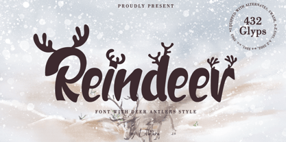 Reindeer Font Poster 1