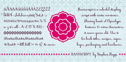 Raniscript Font Poster 4