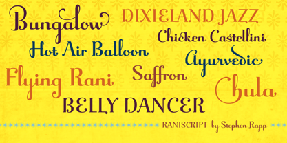 Raniscript Font Poster 3