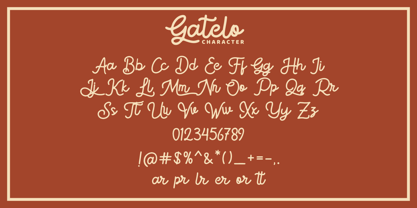 Gatelo Font Poster 9