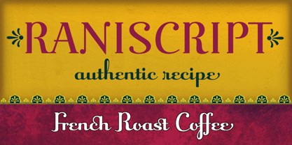 Raniscript Font Poster 2