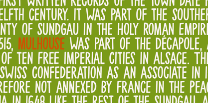 Mulhouse Font Poster 3