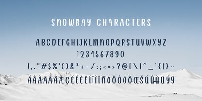 Snowbay Font Poster 8