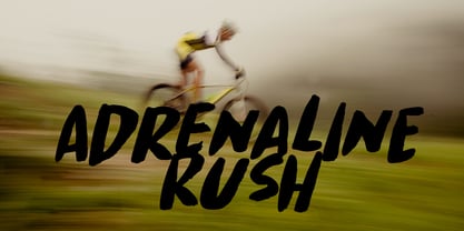 Downhill Dive Font Poster 2