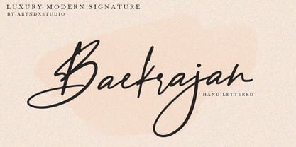 Baekrajan Font Poster 1