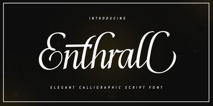 Enthrall Font Poster 1