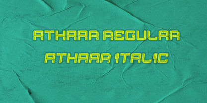 Athaar Font Poster 2