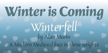 Winterfell Font Poster 2