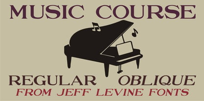 Music Course Font Poster 1
