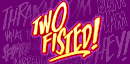 Two Fisted BB Font Poster 1