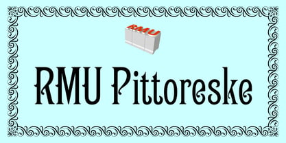 RMU Pittoreske Font Poster 1