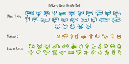Delivery Note Font Poster 5