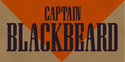 Captain Blackbeard Font Poster 1