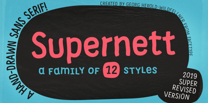Supernett Font Poster 1