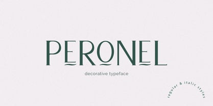 Peronel Font Poster 1