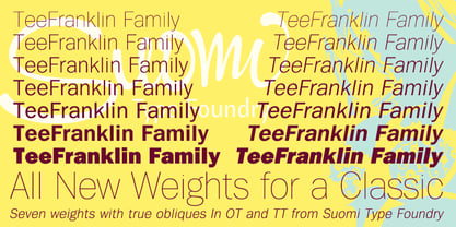 Tee Franklin Font Poster 1