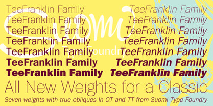 Tee Franklin Font Poster 3