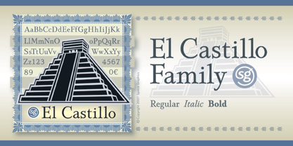 El Castillo SG Font Poster 1