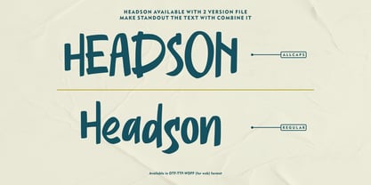 Headson Font Poster 7
