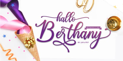 Hallo Berthany Font Poster 1