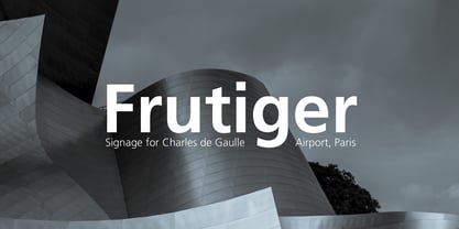 Frutiger Fuente Póster 1