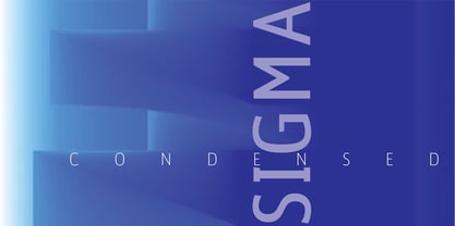 Sigma Condensed Font Poster 5