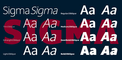 Sigma Font Poster 3