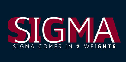Sigma Font Poster 2