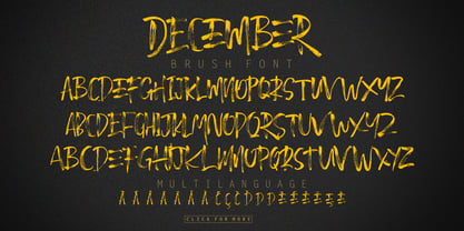 December Brush Fuente Póster 7