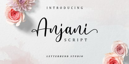 Anjani Script Font Poster 1