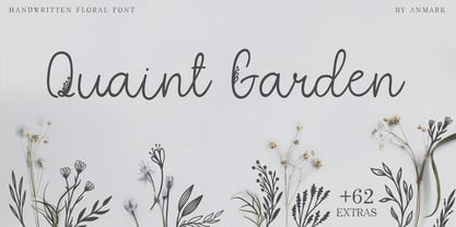 Quaint Garden Font Poster 1