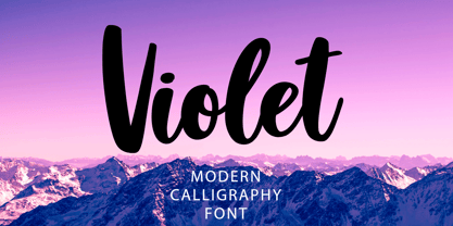 Violet Font Poster 1