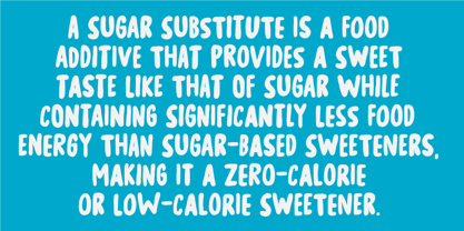 Sugar Free Font Poster 2