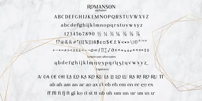 Romanson Font Poster 13