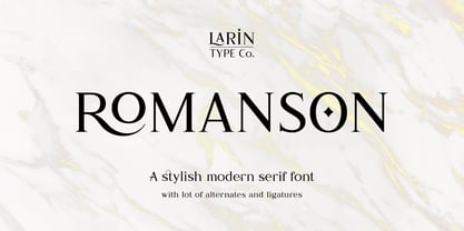 Romanson Font Poster 1