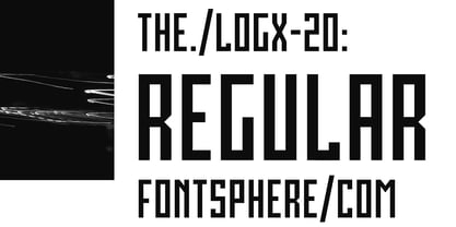 Logx 20 Font Poster 3