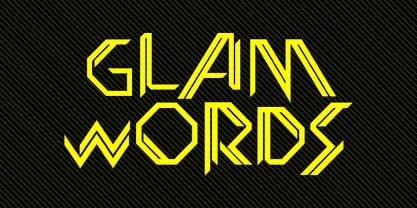 Glamwords Font Poster 1