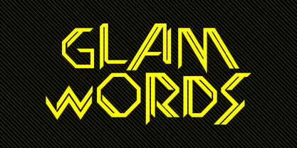 Glamwords Fuente Póster 1